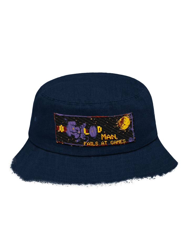 Old Man Fails At Games Denim Bucket Hat product image (1)