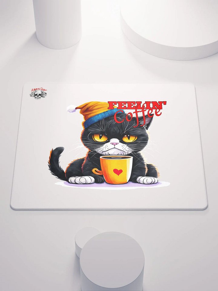 Feelin' Coffee Cat Mouse Pad product image (1)