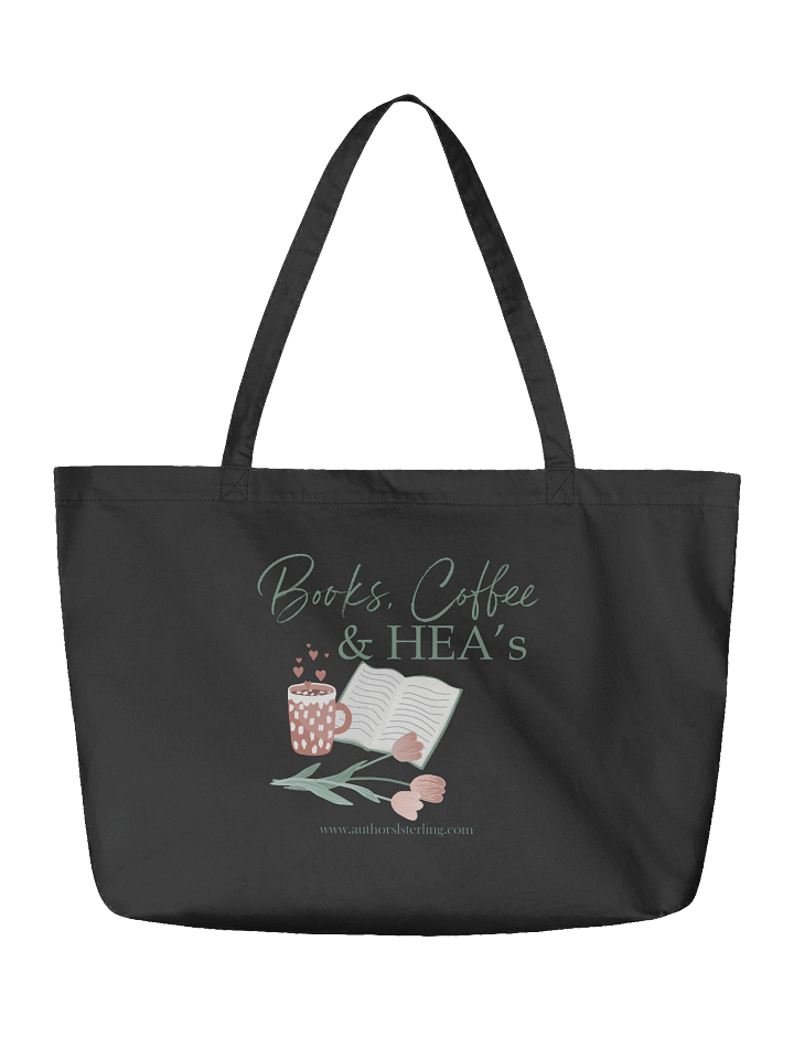 Books & Coffee Organic Tote Bag product image (3)