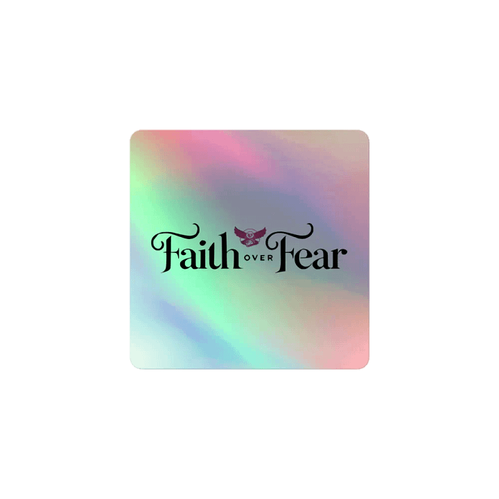 Faith Over Fear Sticker 🌈🕊️ product image (1)