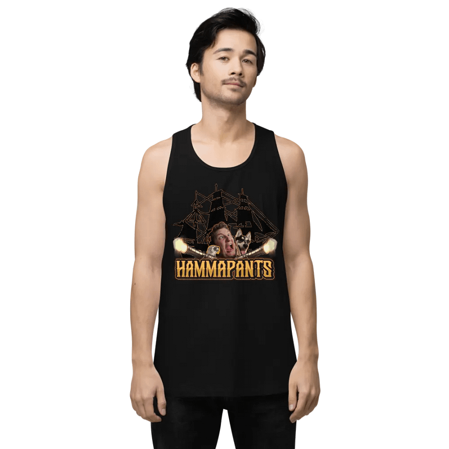 HP Chaos Ship Cotton Heritage Men's Premium Tank Top product image (2)