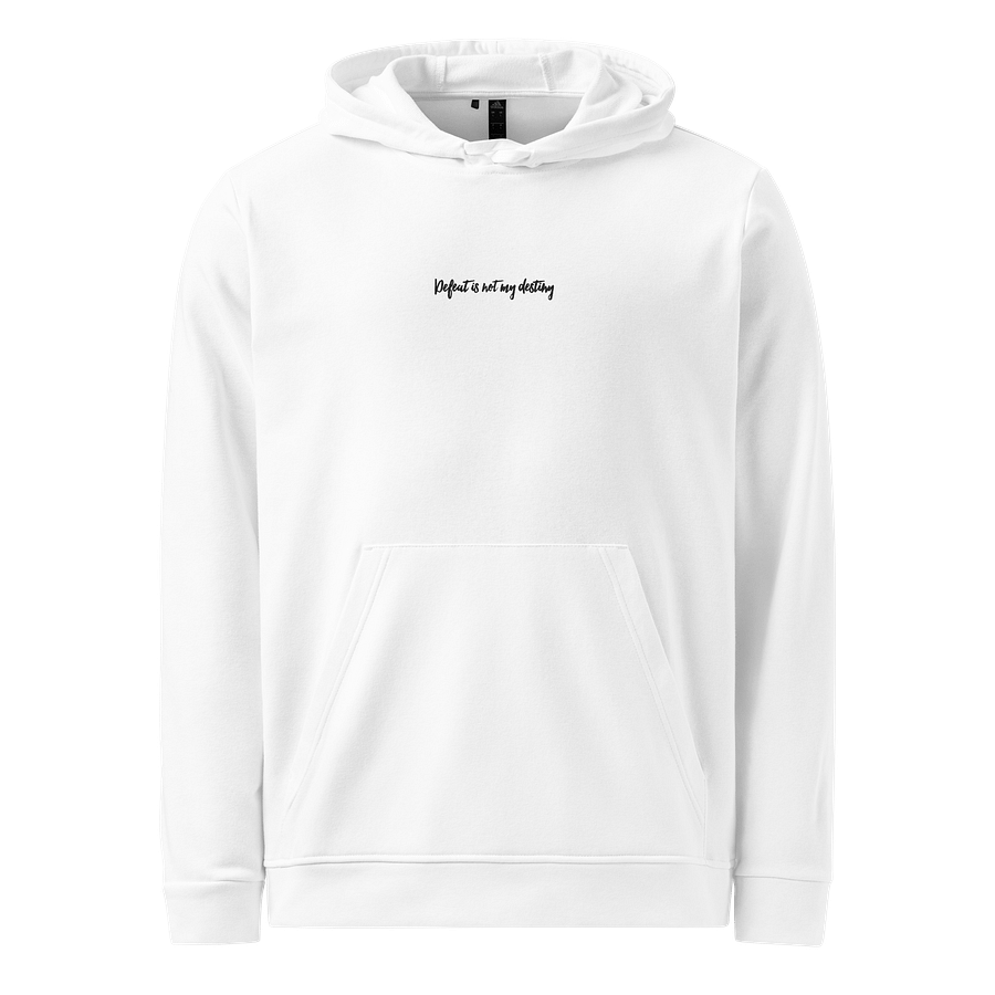 Adidas® Embroidered Hoodie – Defeat Is Not My Destiny product image (1)