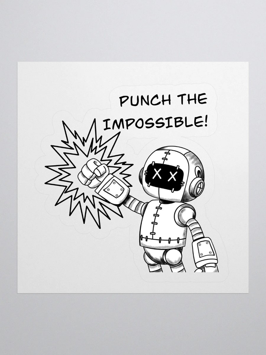 Punch the impossible Kiss Cut Stickers product image (1)
