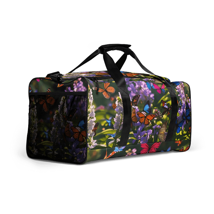 Butterfly Haven All-Over Print Duffle Bag product image (2)