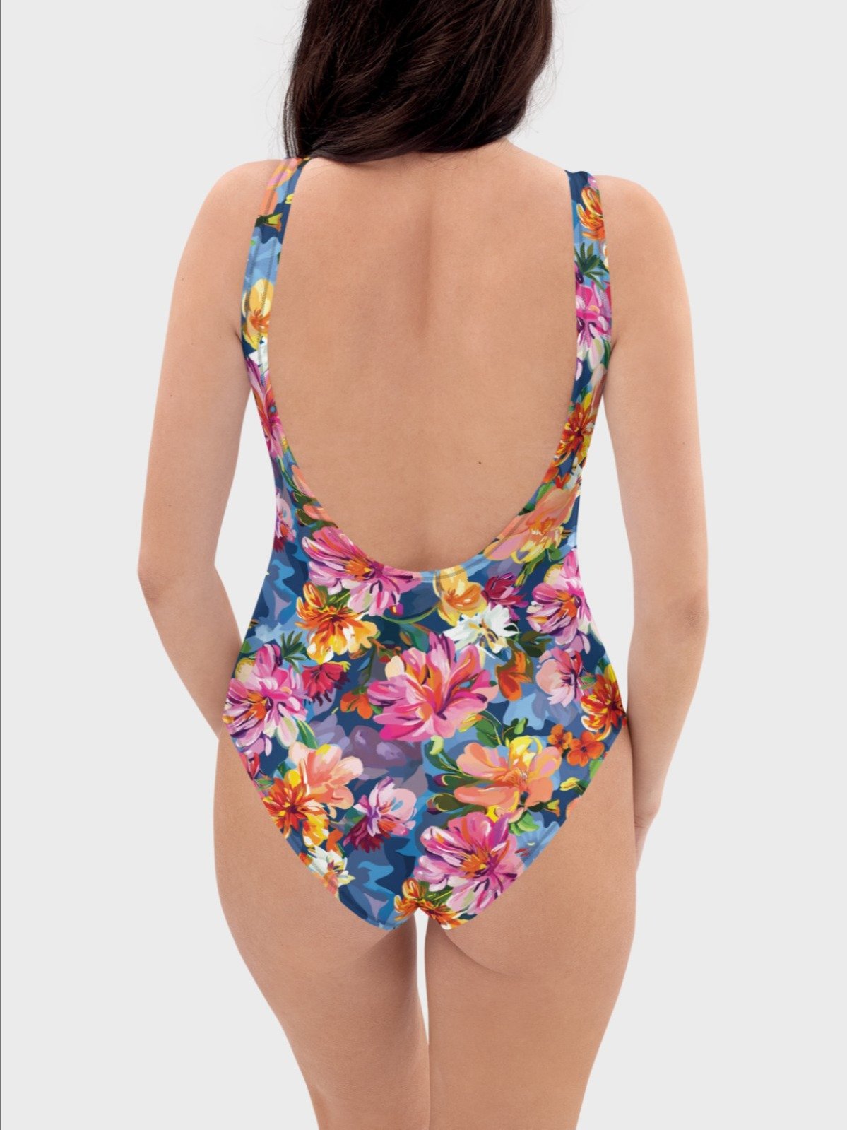 One-piece Swimsuit "Bold Abstract Florals" product image (5)