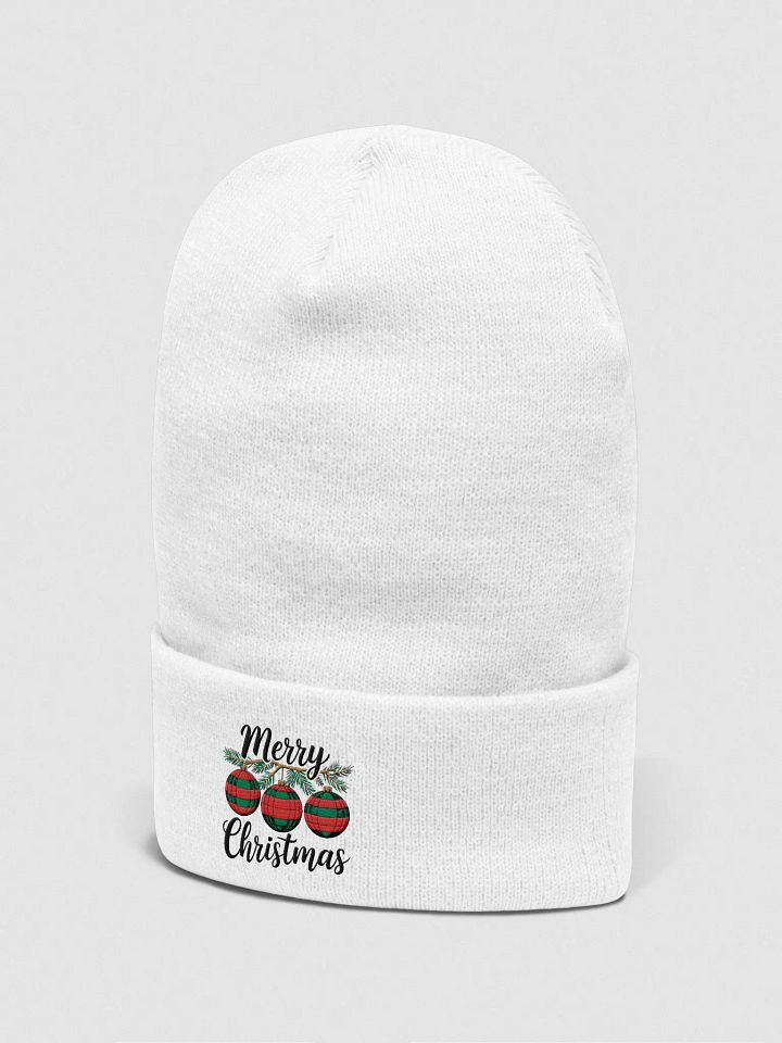 Simple Yet Expressive Merry Christmas Beanie product image (4)