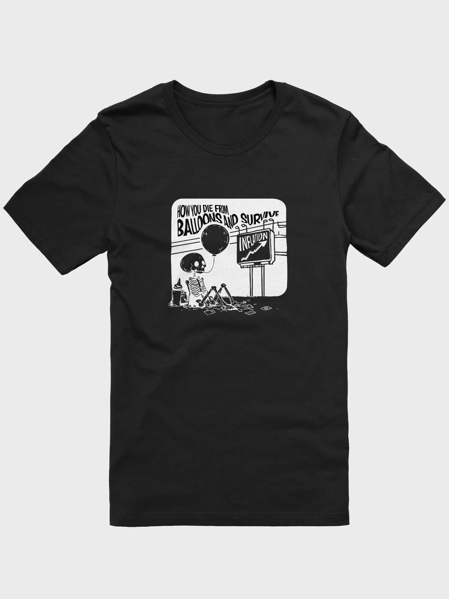 Die From Balloons - Black - T-Shirt product image (2)