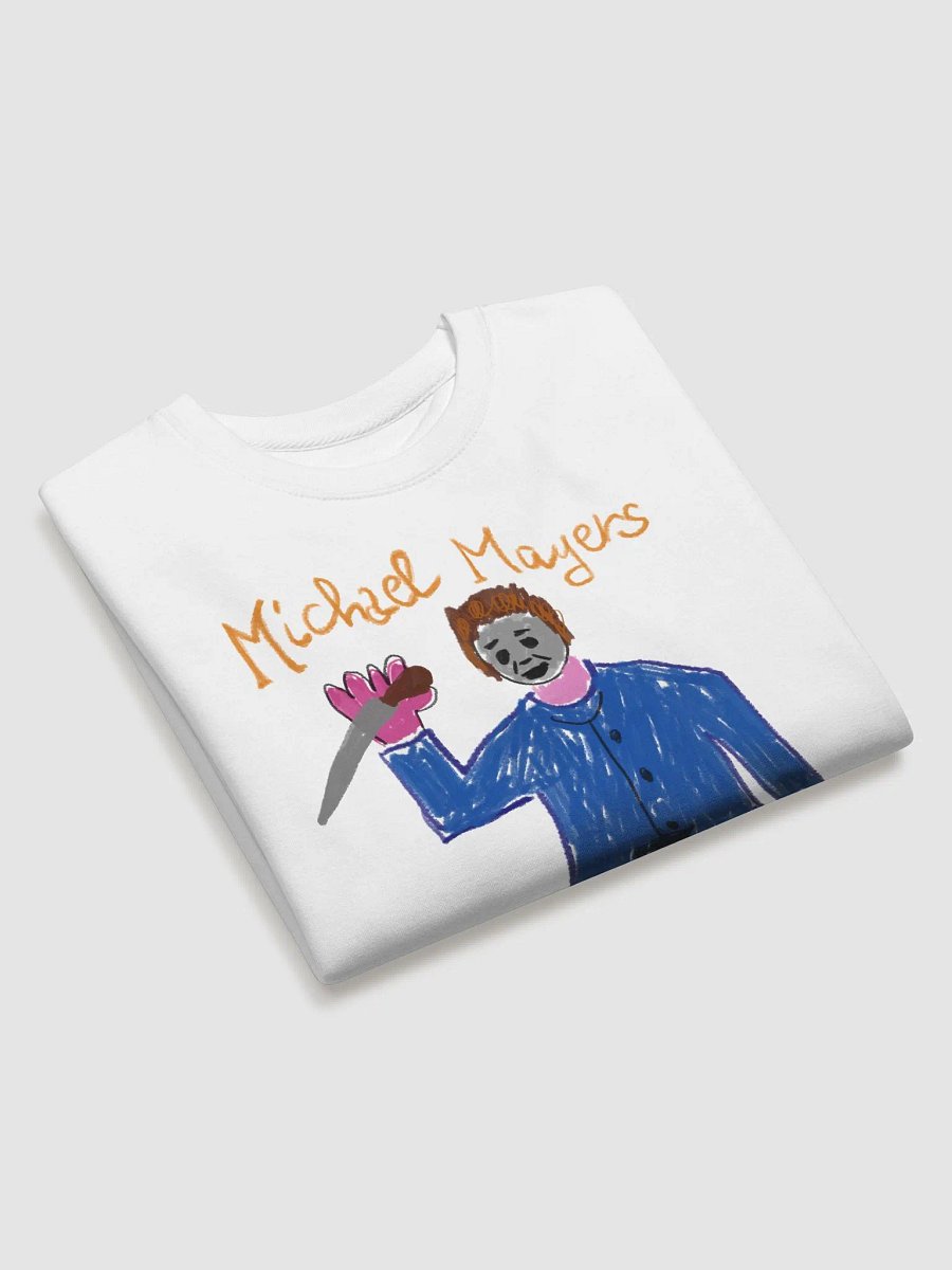 🔪 "MAYERS" CreepyKids Unisex Sweater Horror Halloween Slasher Art Print 🎃 product image (3)