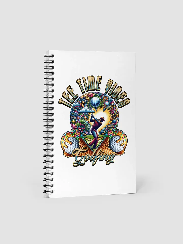 Tee Time Vibes Golfing Vibrant Dreams Spiral Notebook product image (2)