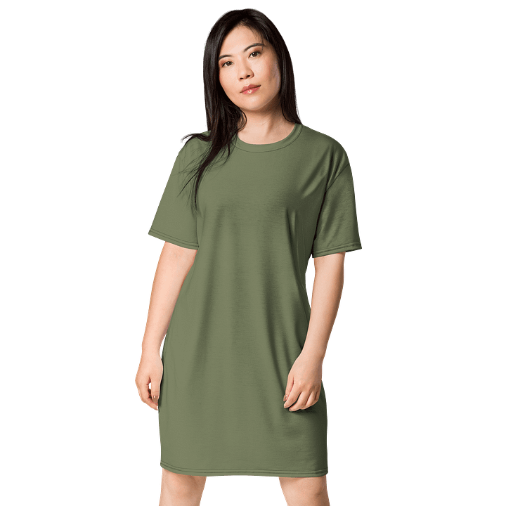 Oversized T-Shirt Dress - Vibrant Finch, Sizes 2XS-6XL product image (1)