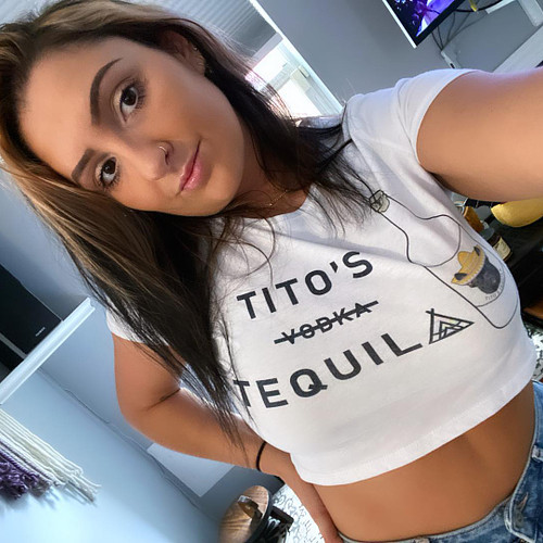 reppin’ Tito’s tequila today! #krissimerch #tribe4life