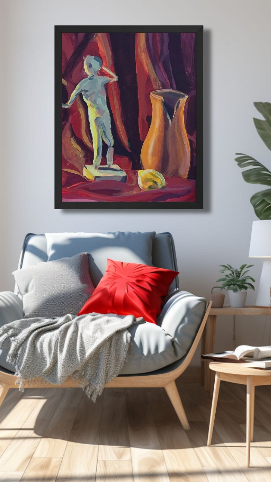 Crimson Red Dance Framed Print product image (4)