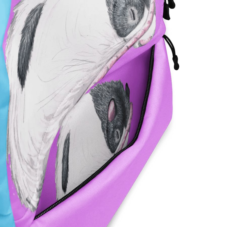 black hooded rat sleeping backpack product image (5)