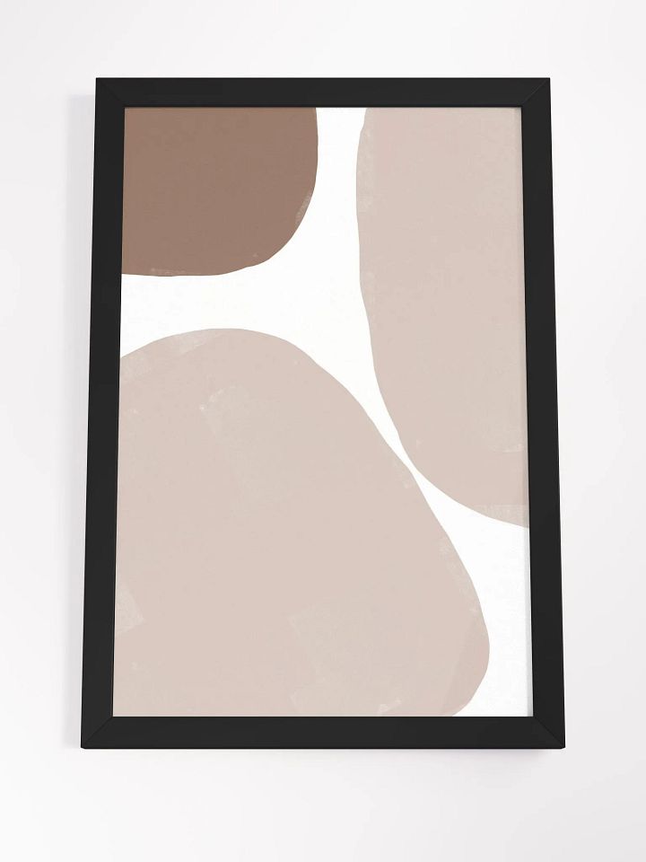Earthy Elegance Framed Poster | Modern Minimalist Art with Organic Hues product image (2)