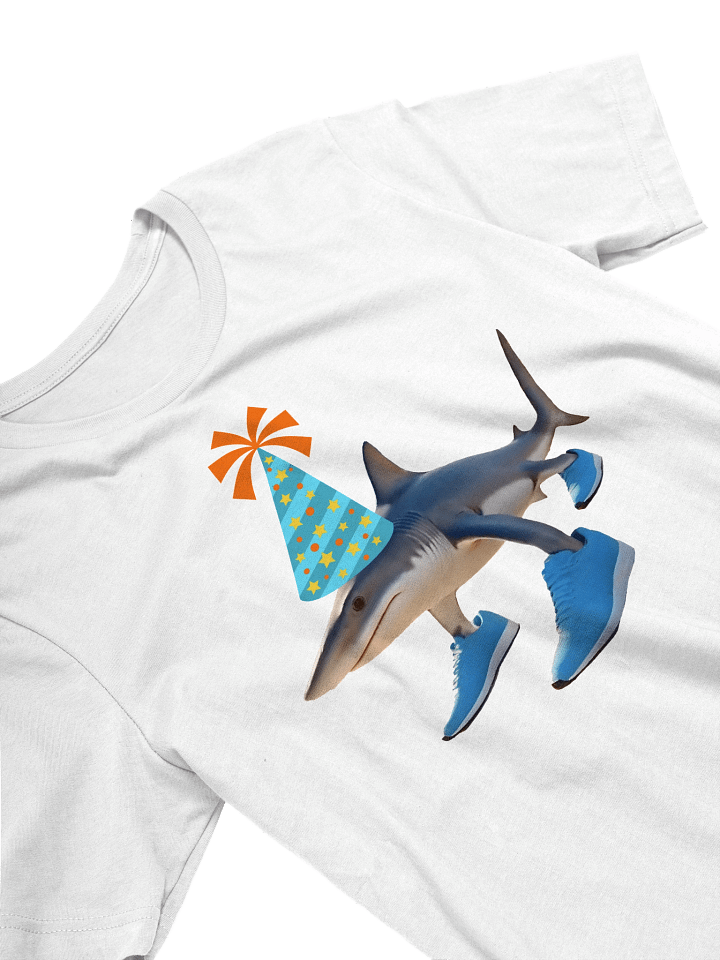 Tralalero Tralala Shark Birthday Hat T-Shirt product image (2)