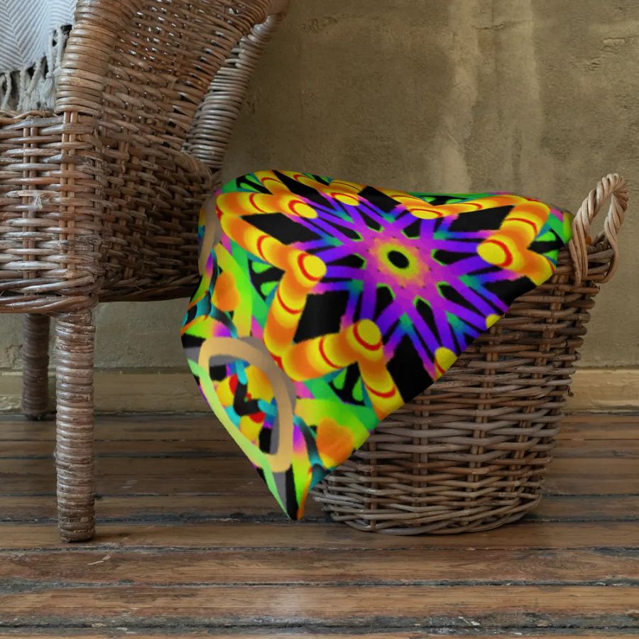 Carnival Kaleidoscope Throw Blanket product image (11)