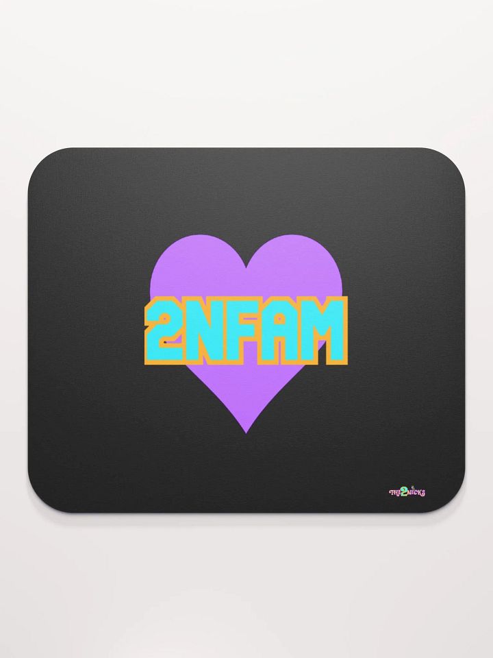 2NFAM Heart Classic Mouse Pad (Black) product image (1)