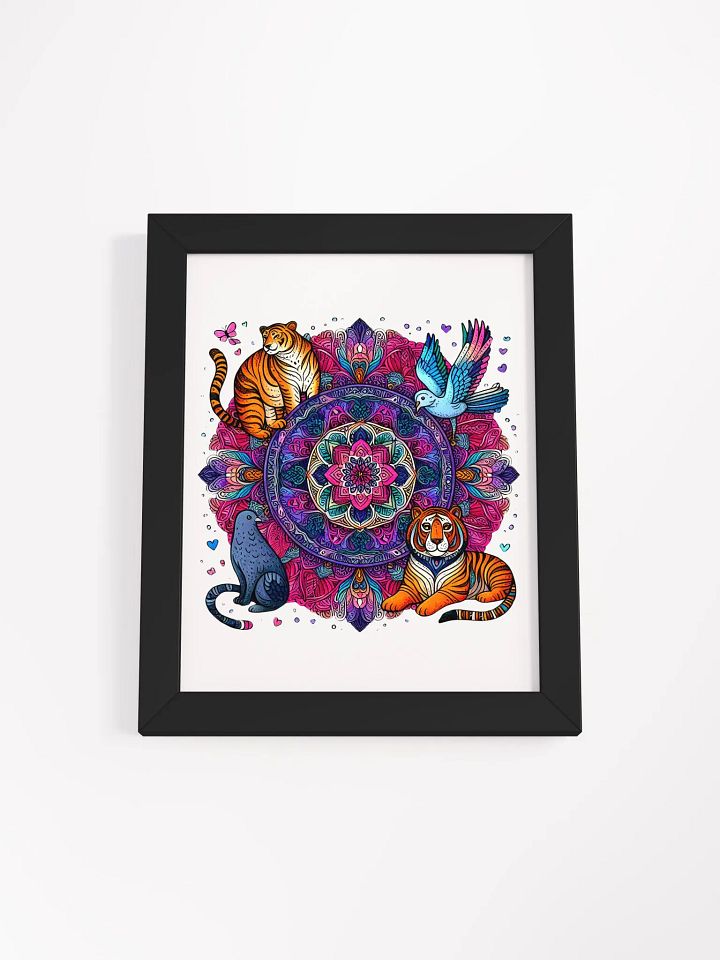 Framed High-Quality Matte Poster (in) | AI Design animal collection product image (6)