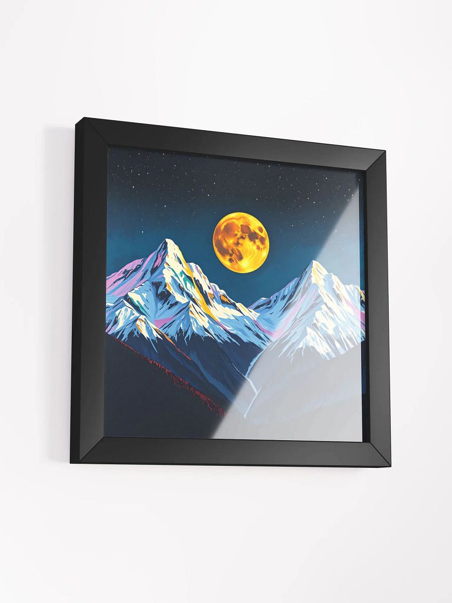 alberta rockies, Vibrant Matte Poster in Ayous Wood Frame product image (14)