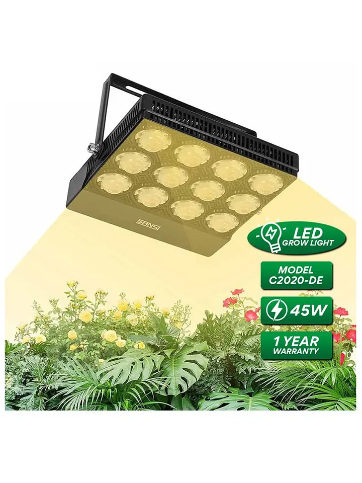 SANSI 45W LED Grow Light Bulb Daylight Full Spectrum and Sunlight White Grow Light Lamp for Indoor Garden Houseplants/Greenhouse product image (1)