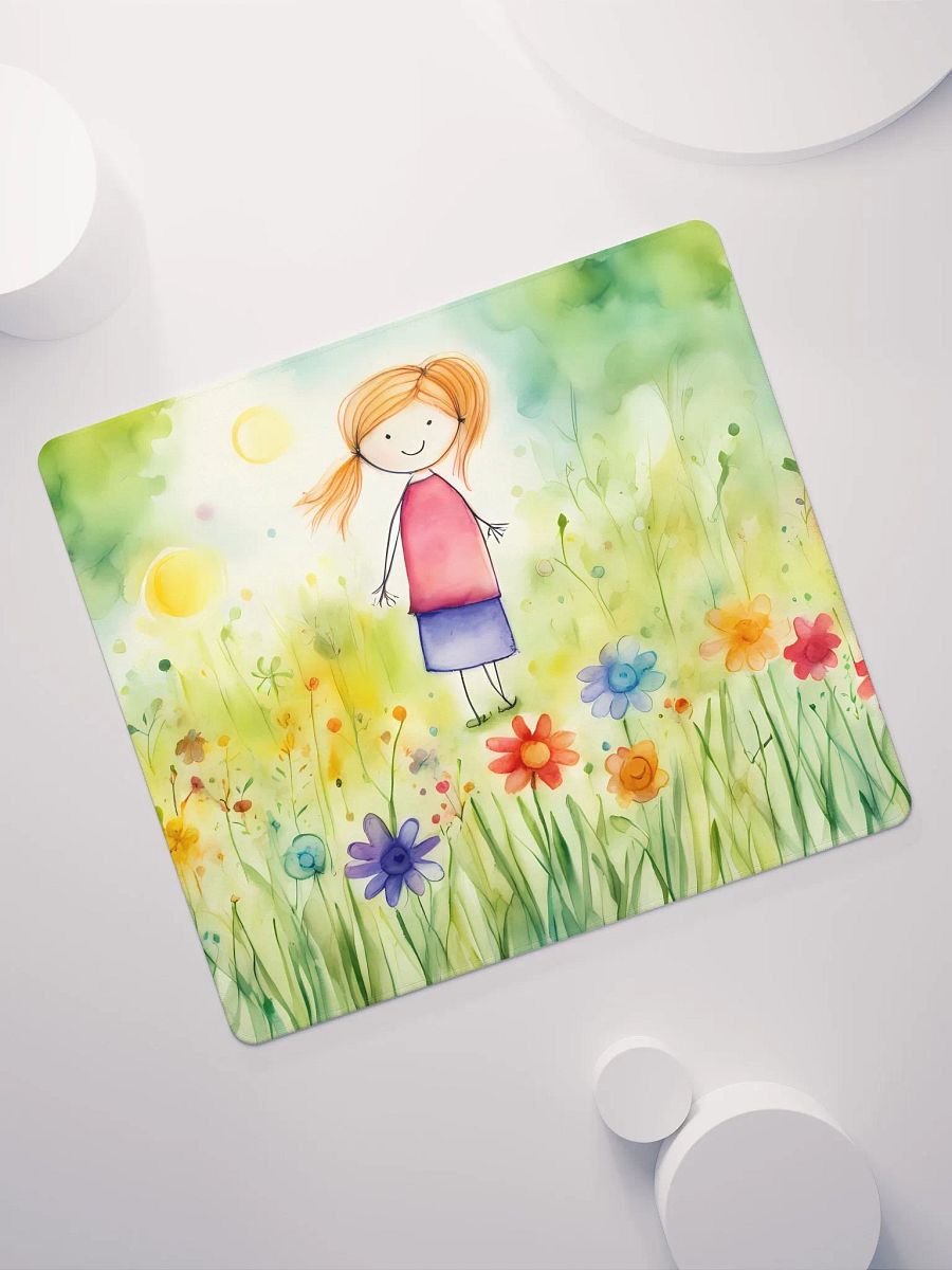 Childish Drawing of Happy Human, Gaming Mouse Pad, 2 Sizes product image (7)