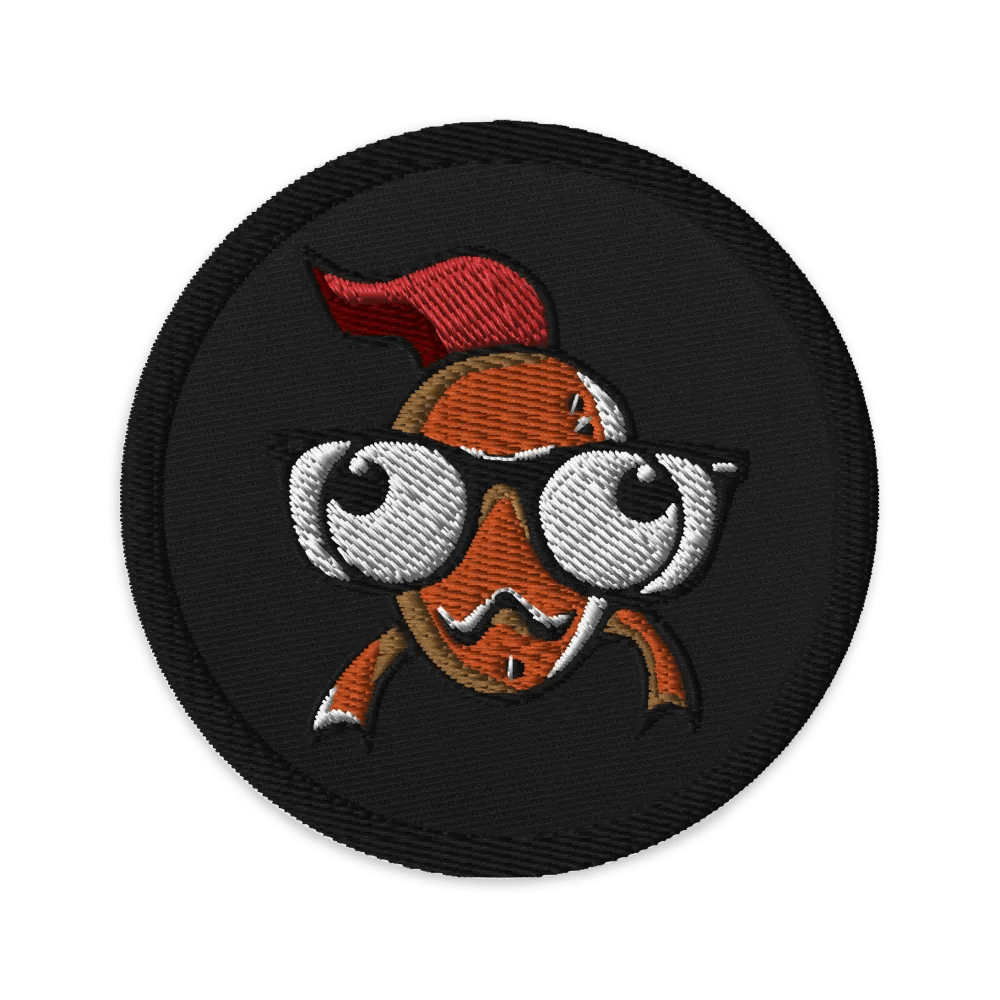 FEESH Logo Circle Patch [black border] product image (1)