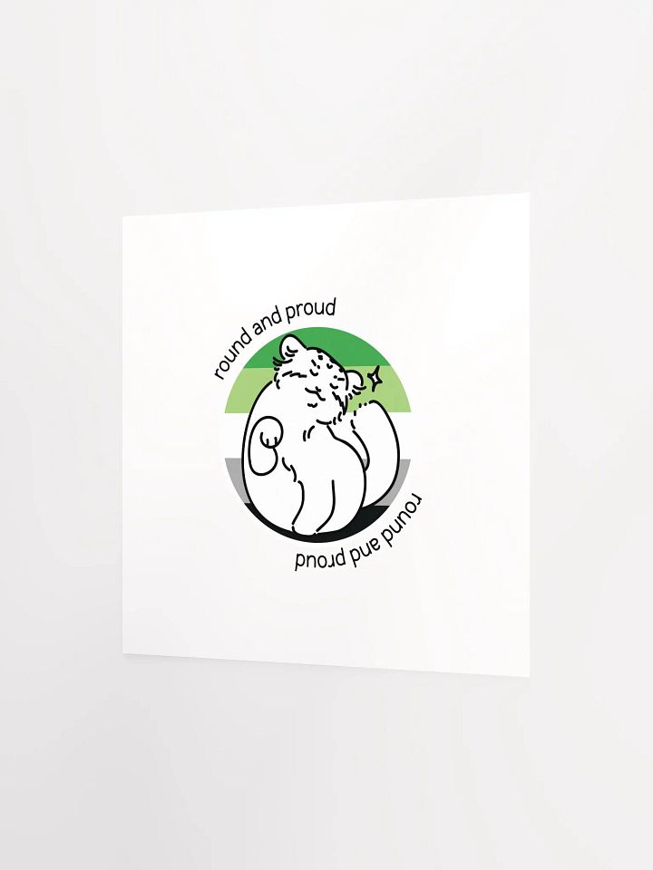 Round and Proud Manul Aromantic Version - Matte Poster product image (2)