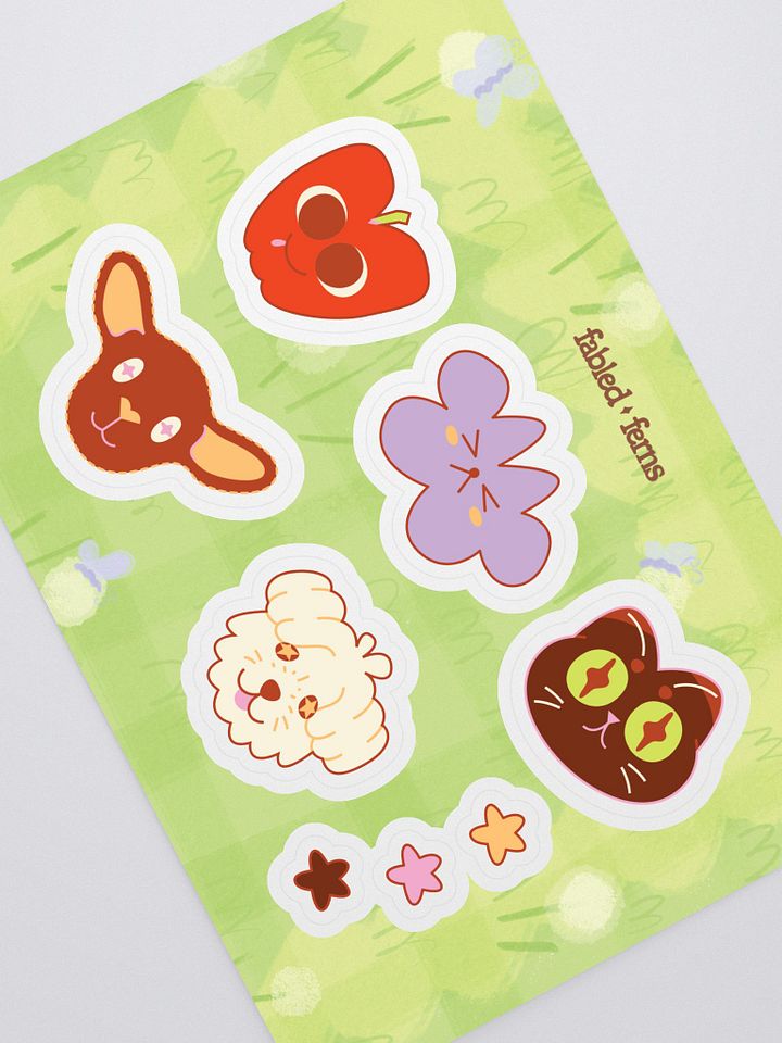 Fabled Friends Sticker Sheet product image (1)