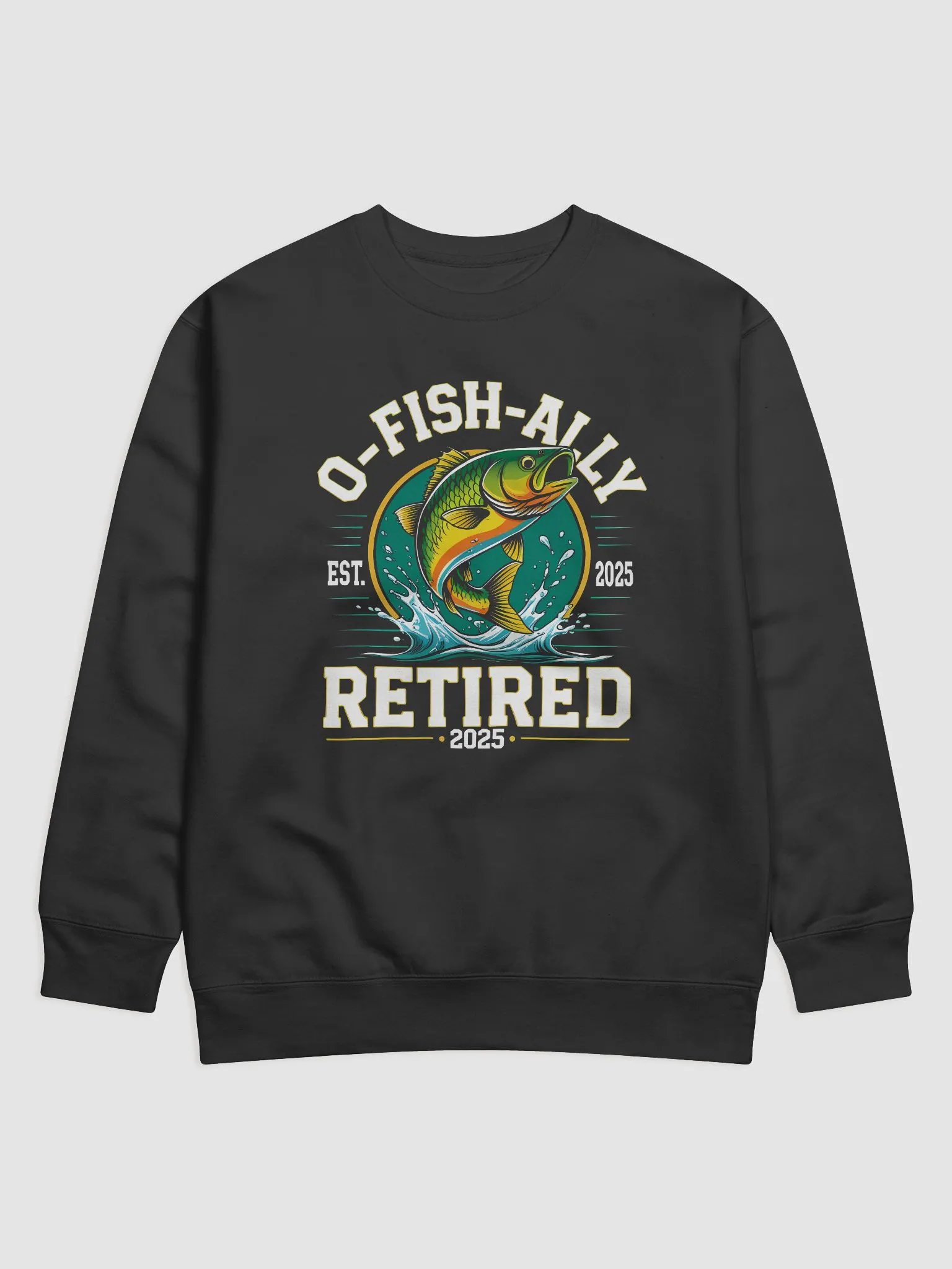 Funny Fishing Retirement 2025 Bass Fisherman Premium Sweatshirt product image (1)