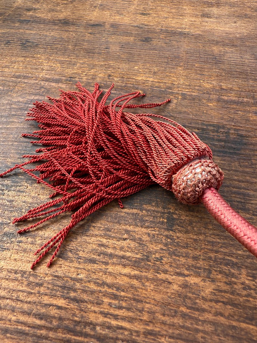 🎎 Antique Japanese Shinto Shrine Suzu Bell with Red Cord and Tassel – Japan Antique Roadshow product image (7)
