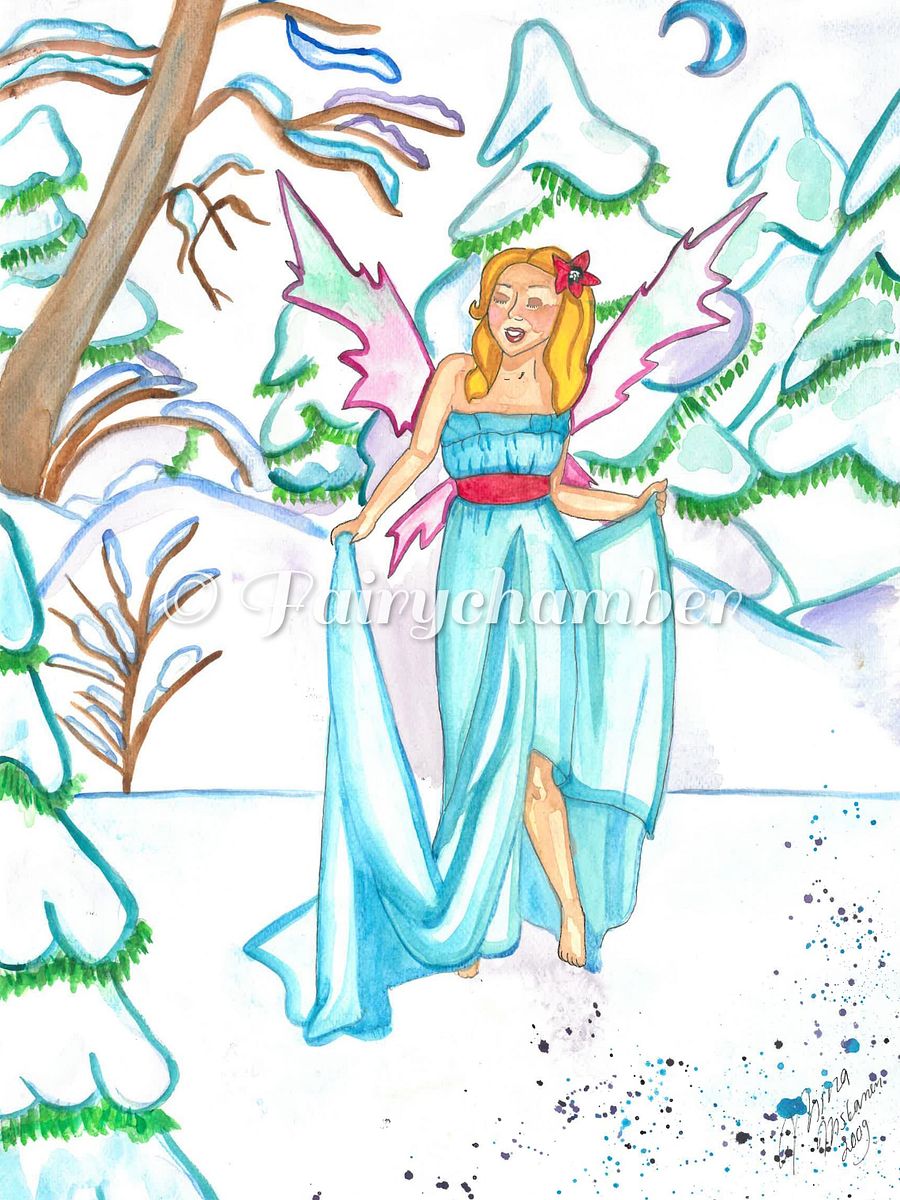 Fairy Winter Wonderland Original Painting product image (1)