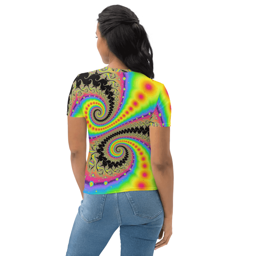 Fractal women's T-shirt - Pink Lemonade and Candy Twists product image (7)