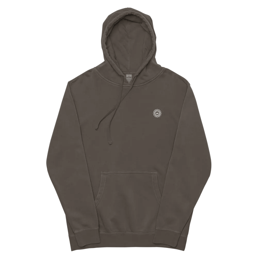 Symmetric Pixelated Mandala Monochrome Hoodie product image (9)