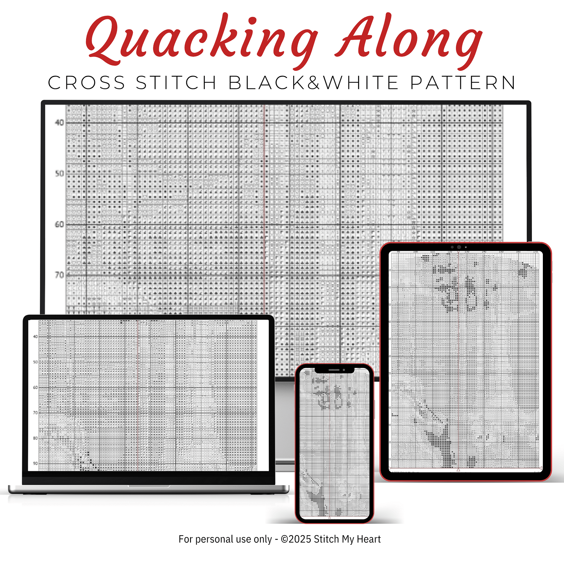 Quacking Along Cross Stitch Pattern product image (4)