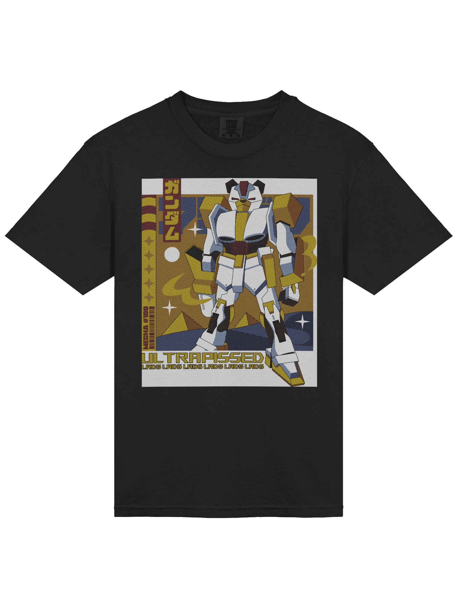 Mecha Bear Front Print Tee | Black product image (3)