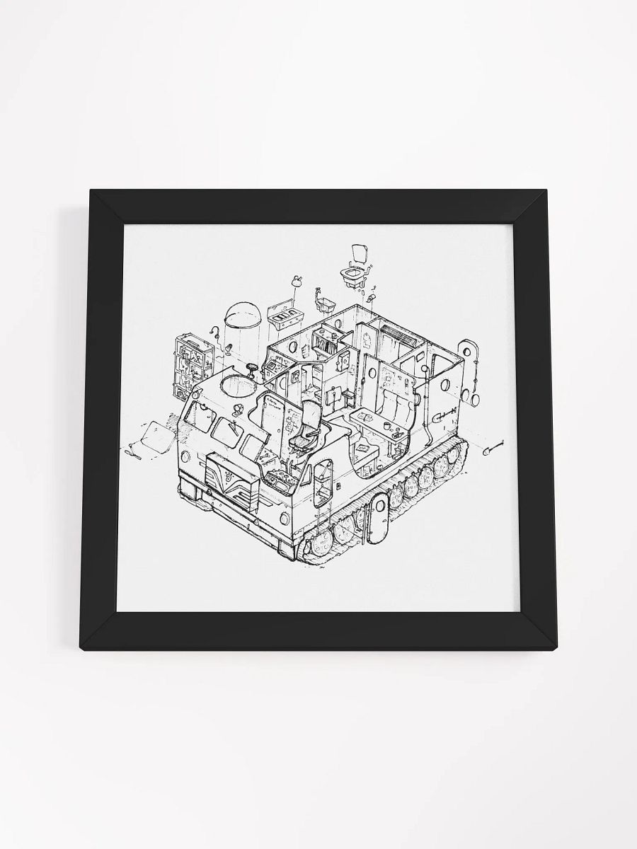 Kharkovchanka Lineart Framed Print product image (16)