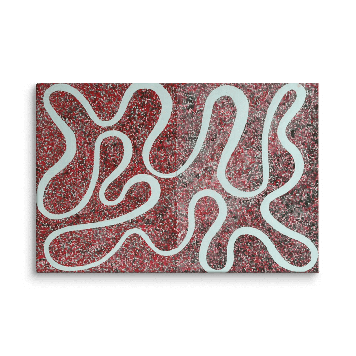 Black/Red Red/Black on Canvas (24" x 36") product image (1)