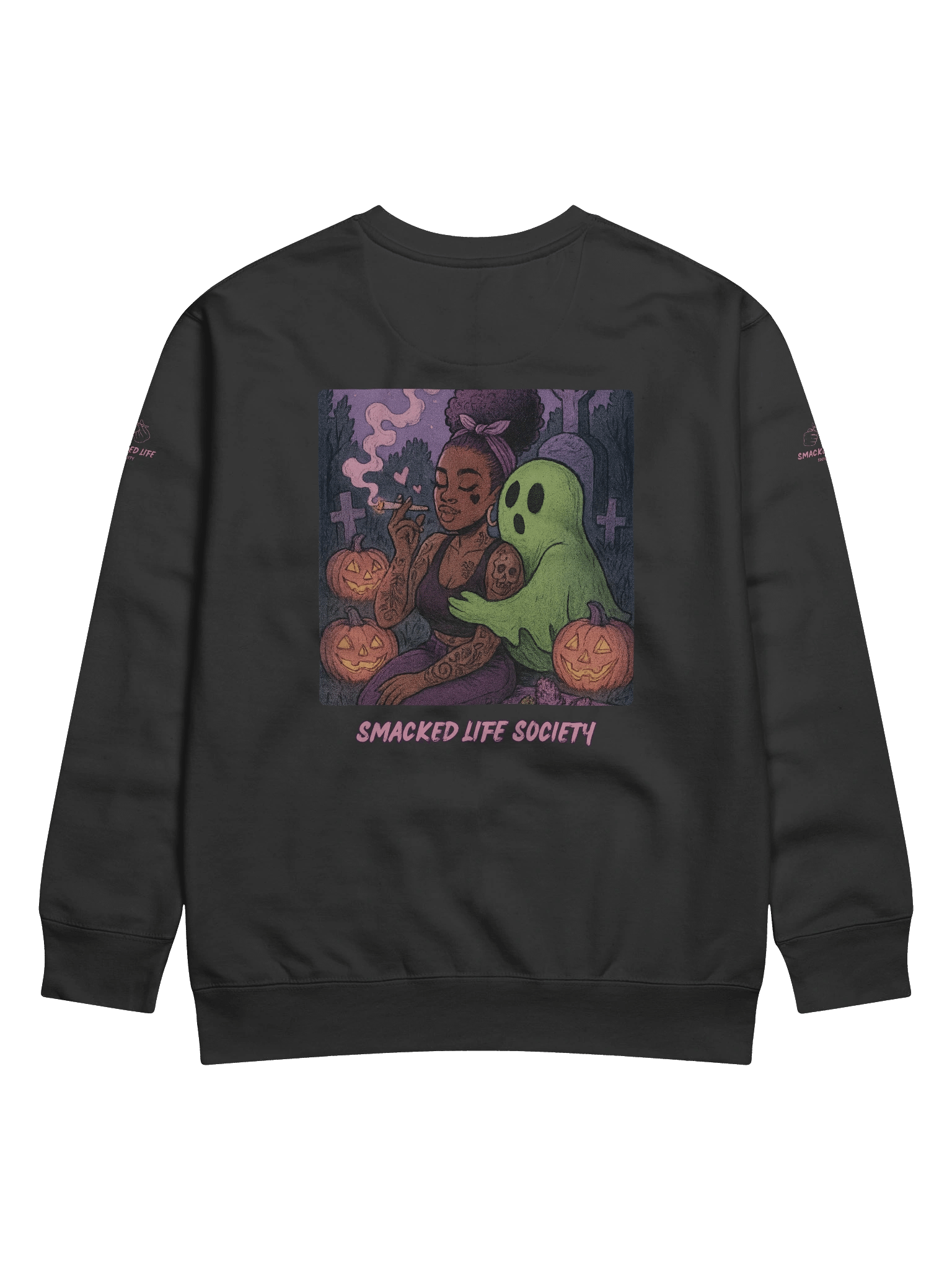 Smacked on Boo – Haunted Love Unisex Sweatshirt product image (4)
