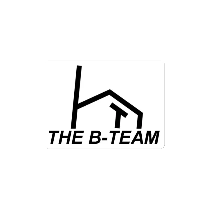 B-Team Black On White Magnet product image (2)