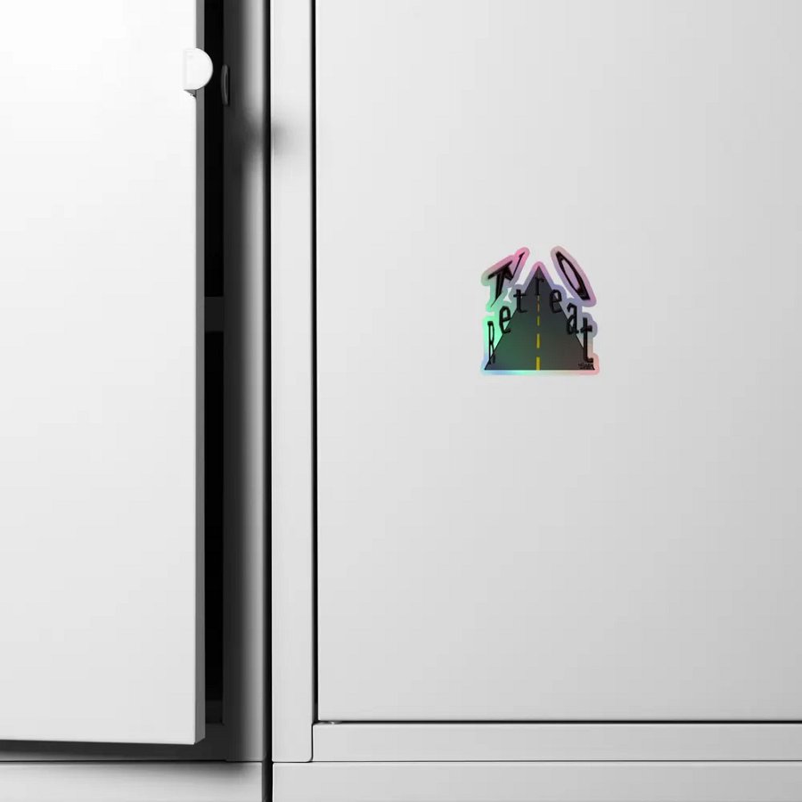 No Retreat - Kiss-Cut Holographic Sticker product image (4)
