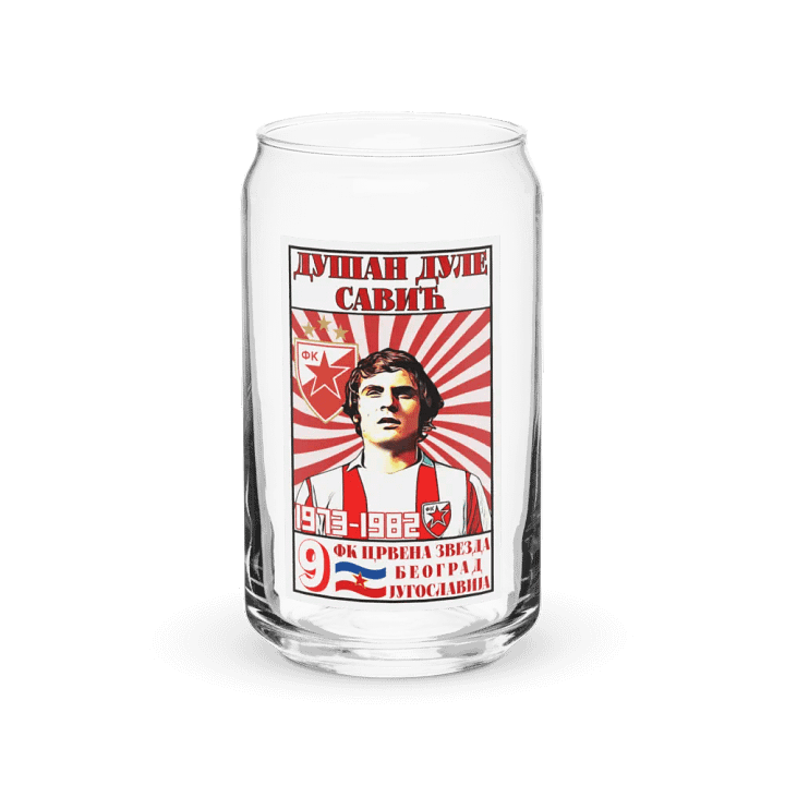 Dušan Dule Savić (FK Crvena Zvezda) Can-Shaped Glass product image (1)