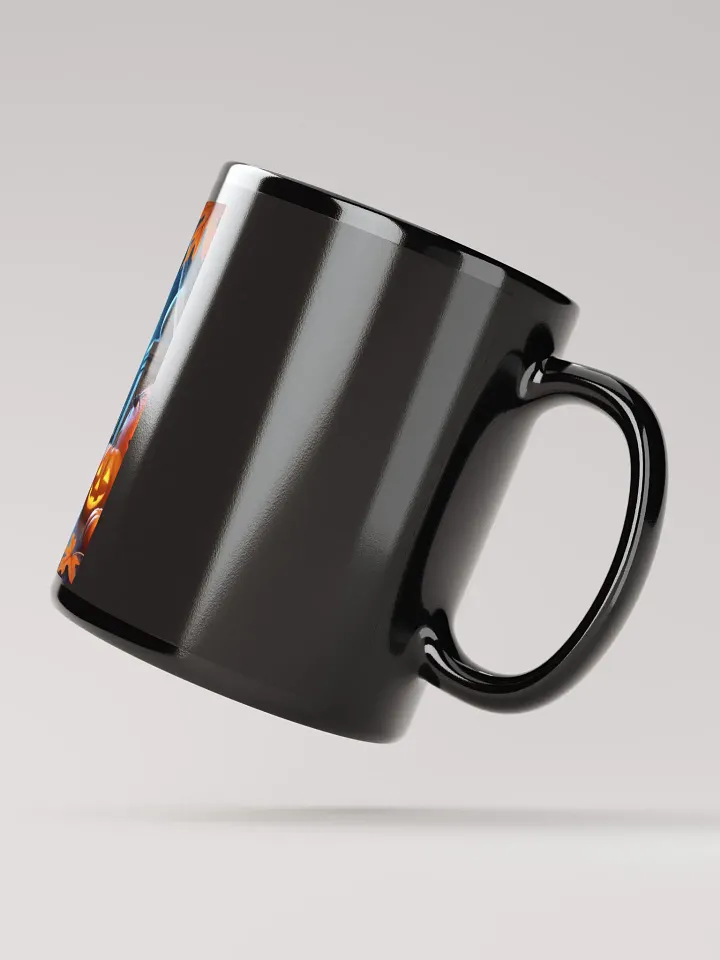 Black Mug with Cute Cat Halloween product image (2)