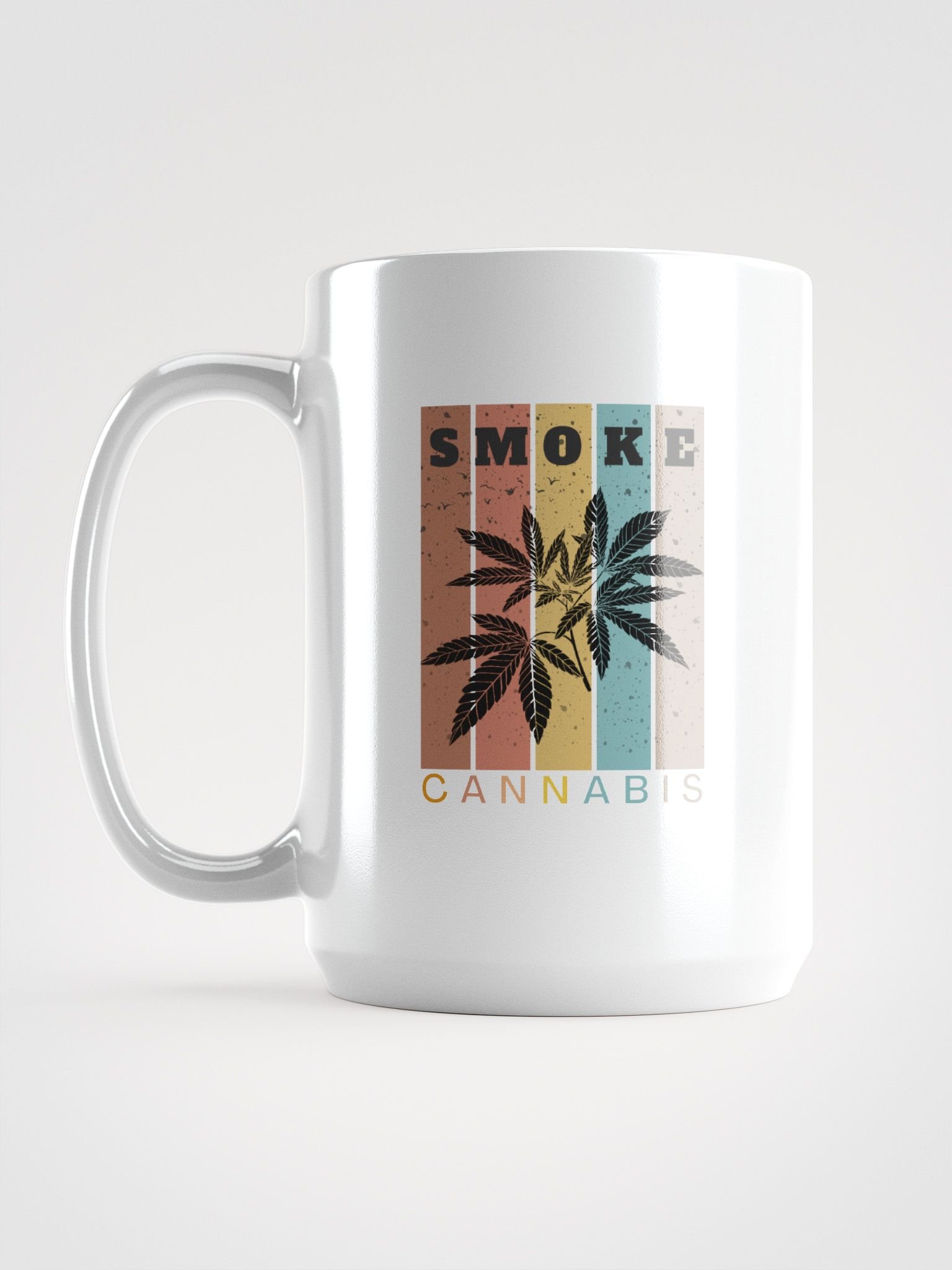 “Smoke Cannabis” Mug – 15 oz Ceramic Coffee Mug product image (1)