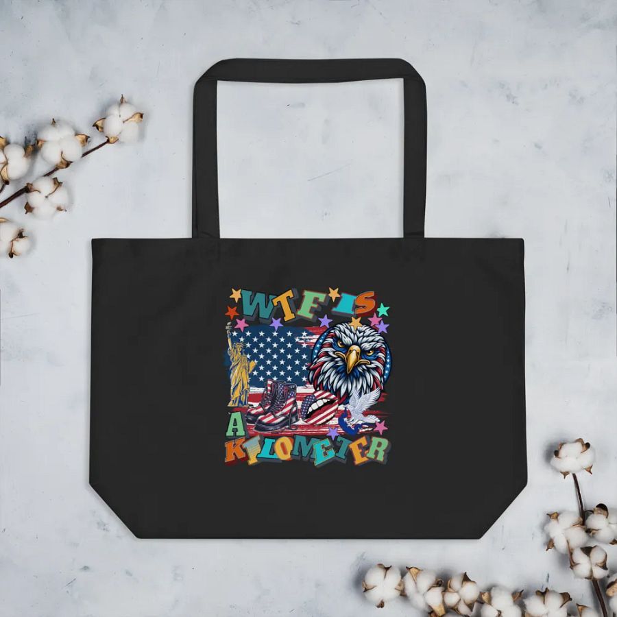 WTF Is A Kilometer Patriotic Pride Eco Tote product image (3)