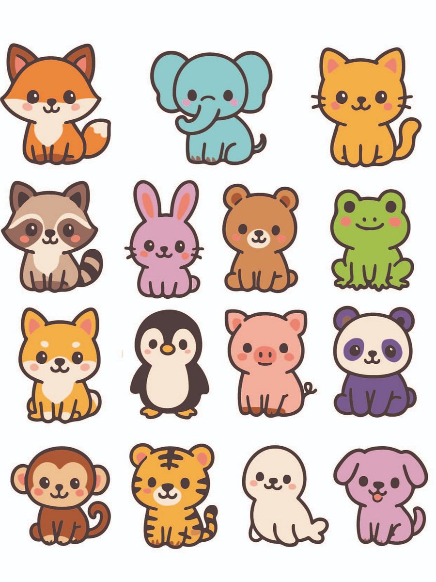Colorful Animal Doodles product image (3)
