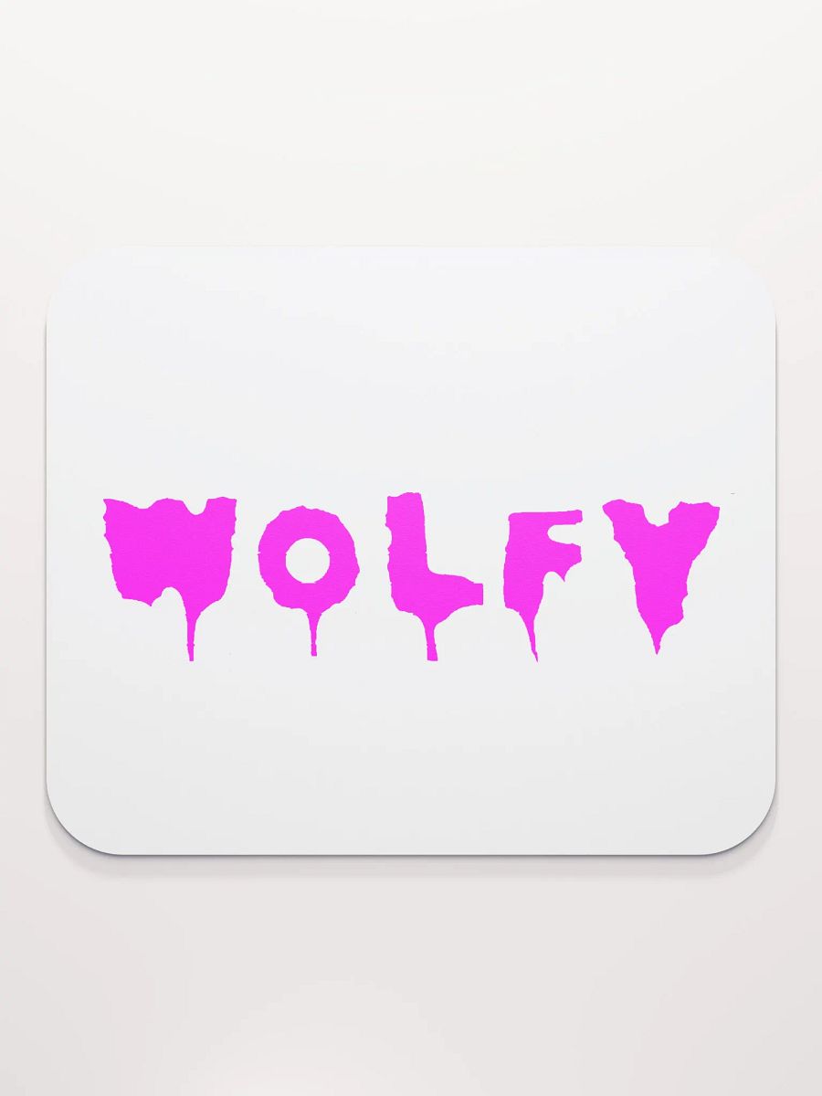 Drippy Pink Wolfy Mouse Pad product image (2)
