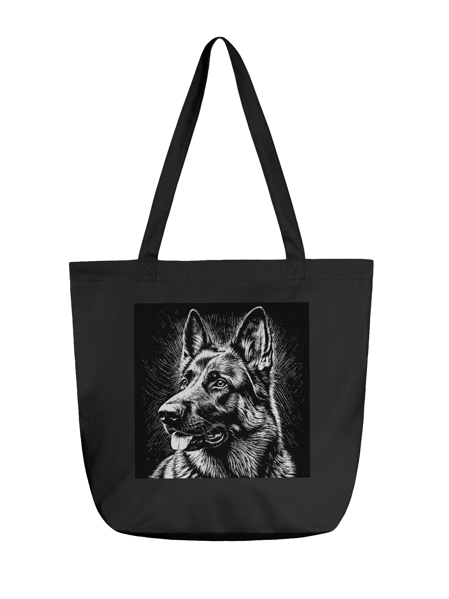 German Shepherd Pencil Sketch Tote Bag product image (1)