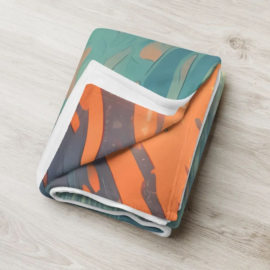 Dachshund Weiner Swimming Throw Blanket product image (7)