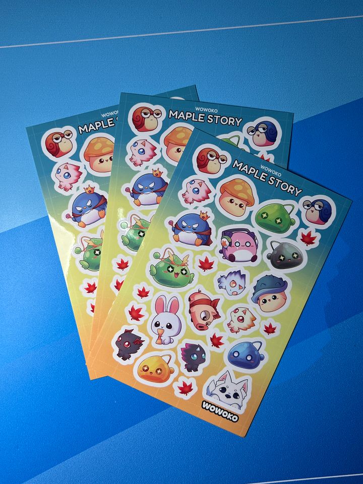WoWoKo x Potato Fighters - Maplestory - Sticker Sheet product image (2)