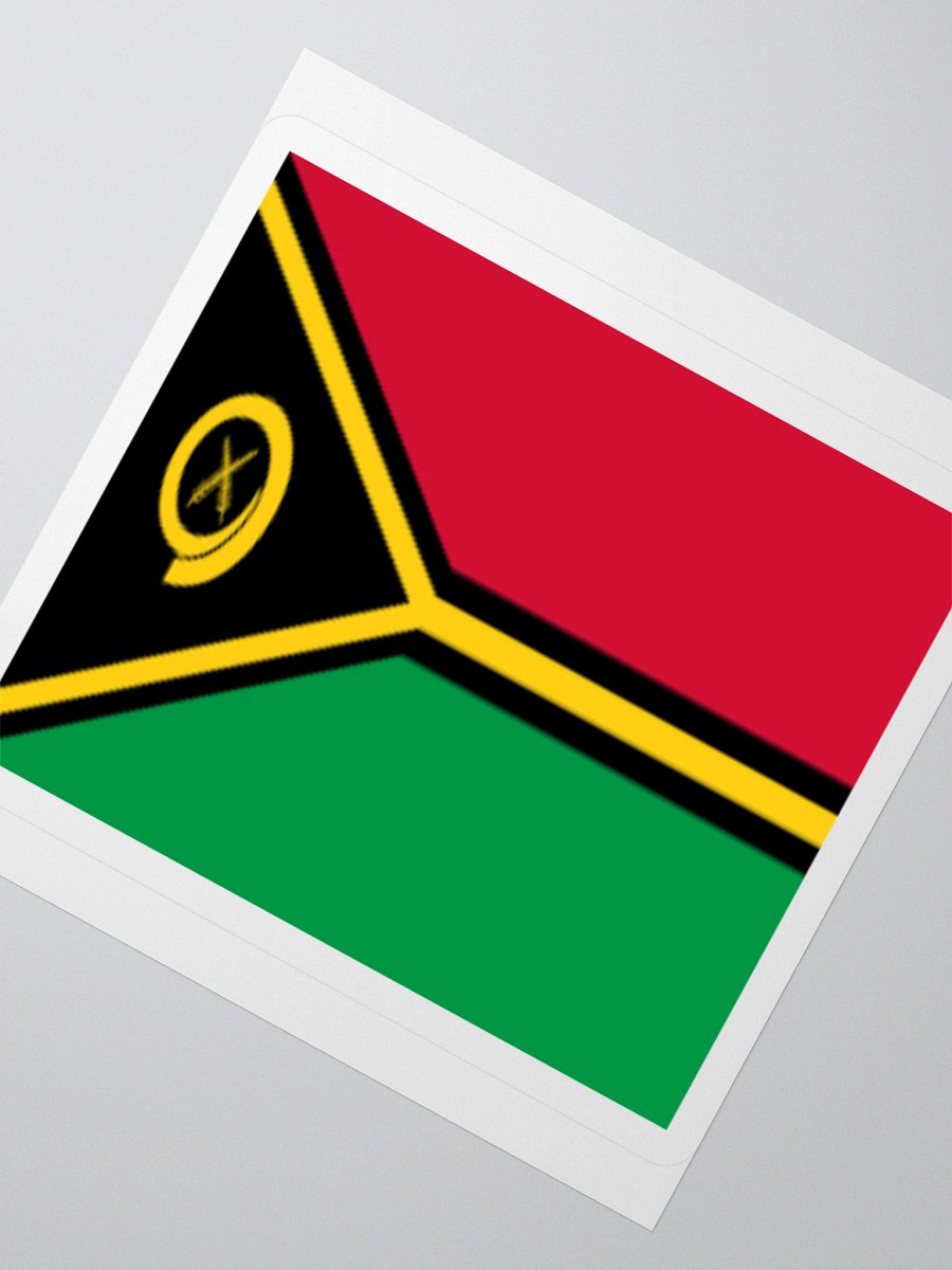 Vanuatu Flag Sticker | Boar’s Tusk Design | Durable Vinyl | 3 Sizes product image (5)